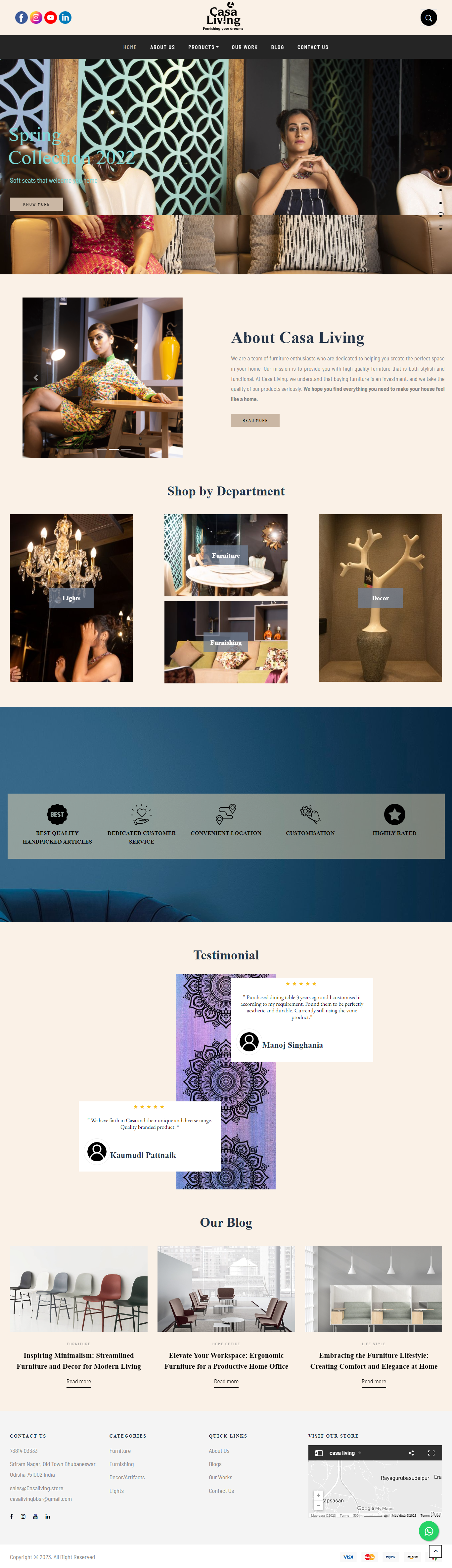 A preview of a website design created for a startup that provides virtual home gardening guidance